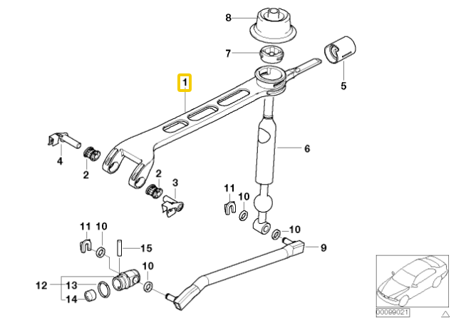 Bmw Z4 E85 E86 Pavarų Svorio Stiprintuvas Originalus 25117516068