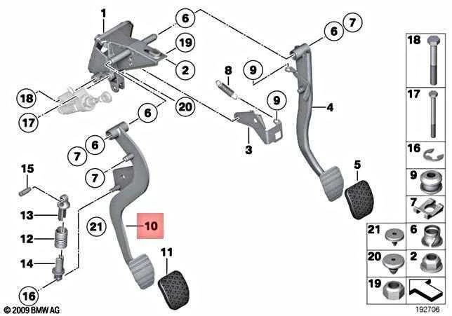 Bmw Z4 E89 2008 2016 Variklio Pedalas Originalus 35006785893