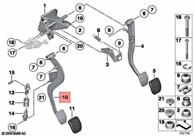 Bmw Z4 E89 2008 2016 Variklio Pedalas Originalus 35006785893