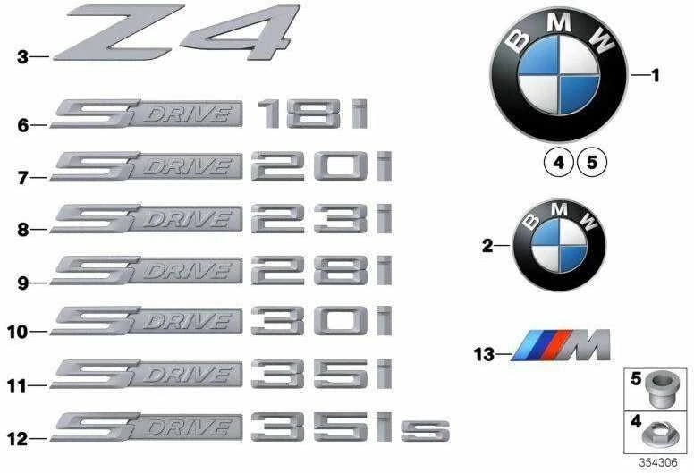 Bmw Z4 E89 Etiketas 2008 2016 Originalus 51147221375