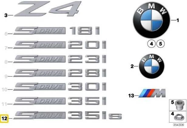 Bmw Z4 E89 Etiketas Originalus 51147269063