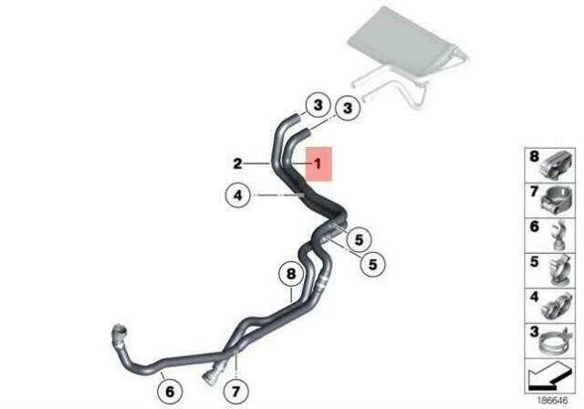 BMW Z4 E89 Šilumos Šaltalaičio Vamzdis Originalus 64219134076