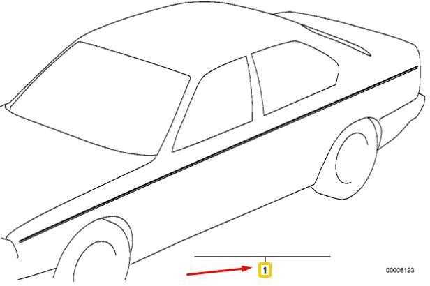 Bmw Zierstreifen E21 E30 E36 E12 E28 E34 E24 E23 E32 E31 Originalus 51141933217