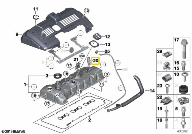 BMW Žvakės Vamzdelis Originalus 11127575422