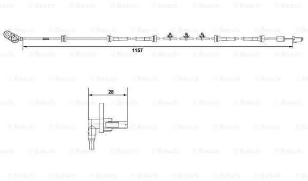 Bosch Abs Jutiklis Nissan Primera P12 1.6 1.8 1.9 dCi 2.0 2.2 dCi 4070010A 4070010B 4070010C