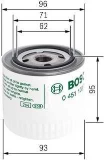 BOSCH alyvos filtras 0451103260 3473645
