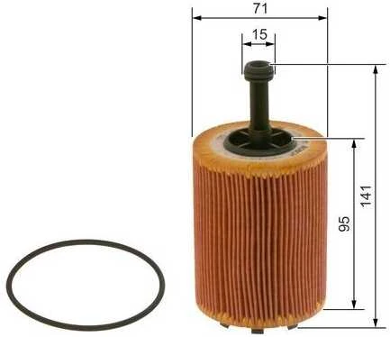 BOSCH alyvos filtras 1457429192 01V409057