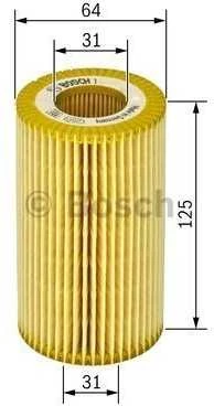 BOSCH alyvos filtras 1457429244
