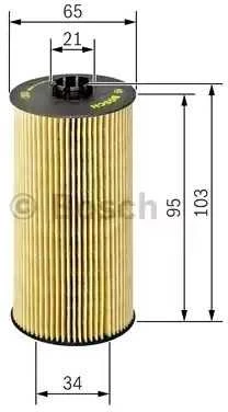 Bosch Alyvos filtras Audi A4 A5 A6 Q3 Q5 VW Golf Passat Skoda Octavia 03L 101 495 03L 101 495 A