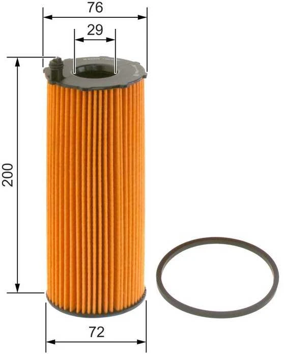 BOSCH alyvos filtras F026407002 057115561L