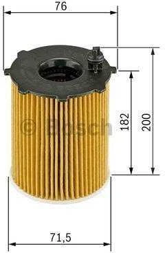 BOSCH alyvos filtras F026407002 057115561L