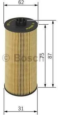 BOSCH alyvos filtras F026407015 01V409057