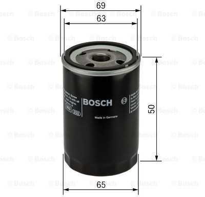 Bosch Alyvos Filtras MITSUBISHI Pajero Shogun SMART Fortwo II 451 MF 195 A2C59511703 000 010 9 030