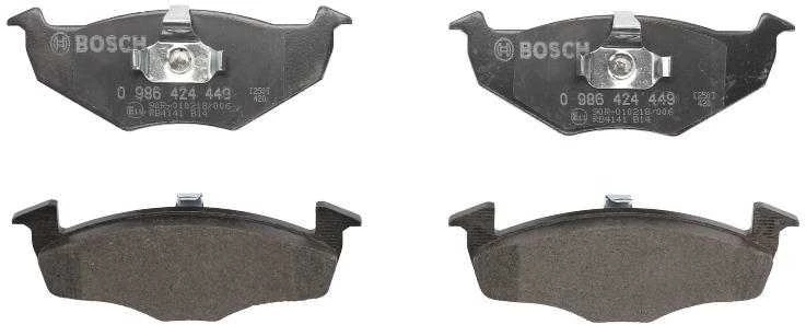 "Bosch" BP218 priekinių stabdžių trinkelių rinkinys, mažo triukšmo, ECE R90, be vario, 4 trinkelės