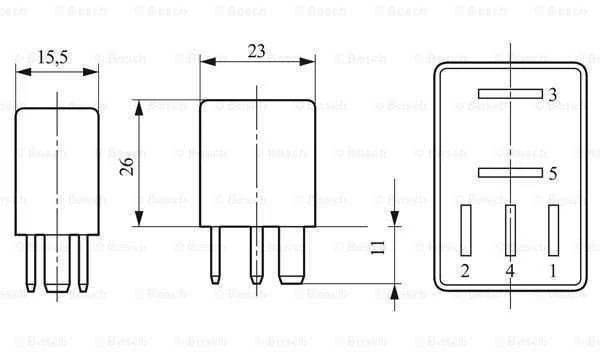 BOSCH daugiafunkcinė relė 0332201107