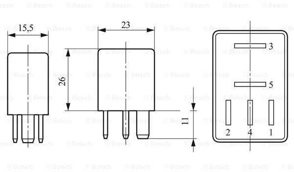 BOSCH daugiafunkcinė relė 0332201107