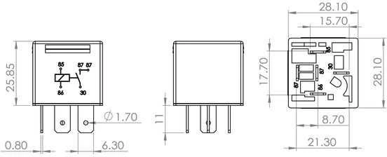 BOSCH daugiafunkcinė relė 0986AH0251 191927841