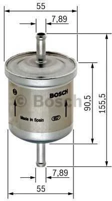 BOSCH degalų filtras 0450905316 0261155613