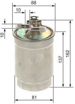 Bosch Kuro Filtras Audi A4 A6 2.0 TDI 140 163 170 HP 4F2 8EC 8ED 4F5 026129620A 026129620B