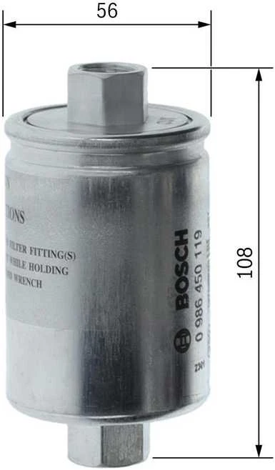 BOSCH degalų filtras 0986450119 CBC7083