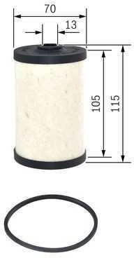 BOSCH degalų filtras 1457429359