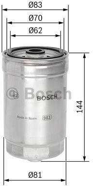 BOSCH degalų filtras 1457434314 8D0127435