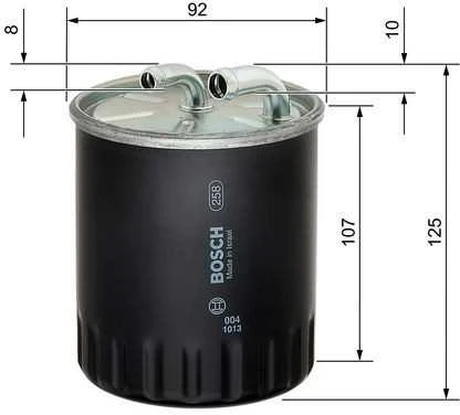 BOSCH degalų filtras 1457434437 0261155613