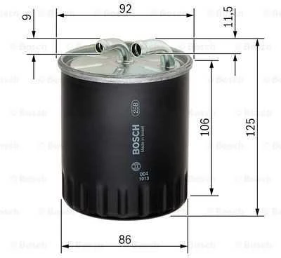 BOSCH degalų filtras 1457434437 0261155613