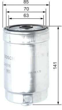 BOSCH degalų filtras 1457434516 A6110920201