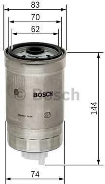 BOSCH degalų filtras 1457434516 A6110920201
