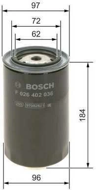 BOSCH degalų filtras F026402036 2992662
