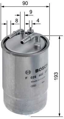 BOSCH degalų filtras F026402051 813059