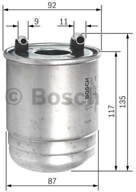 BOSCH degalų filtras F026402104 A6420920401