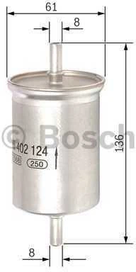 BOSCH degalų filtras F026402124