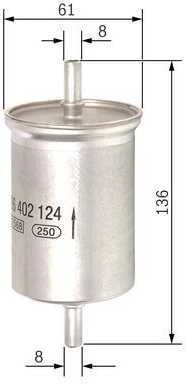 BOSCH degalų filtras F026402124