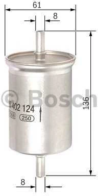 BOSCH degalų filtras F026402124