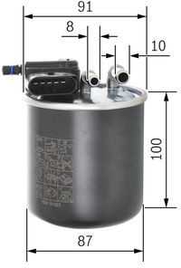 BOSCH degalų filtras F026402837
