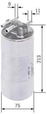 BOSCH degalų filtras F026402845 4F0127401J