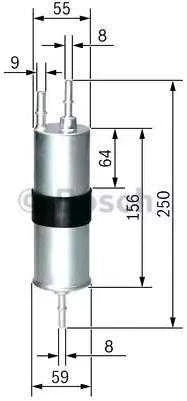 BOSCH degalų filtras F026403754 16127327120