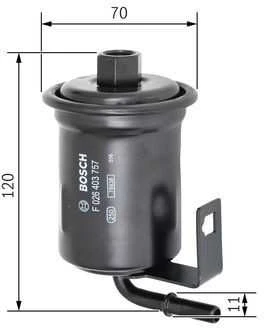 BOSCH degalų filtras F026403757 2330050090