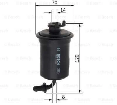 BOSCH degalų filtras F026403757 2330050090