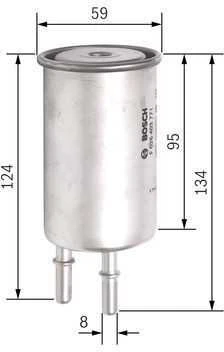 BOSCH degalų filtras F026403771 30792046