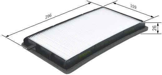 BOSCH filtras, salono oro 1987432002 0261155613
