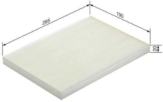 BOSCH filtras, salono oro 1987432238 0261155613