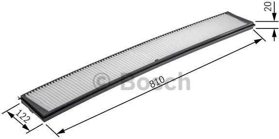 BOSCH filtras, salono oro 1987432424 0261155613