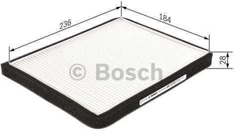 Bosch Filtras Salono Oro Filtras Hyundai Accent II Grandeur Dynasty 3.0 2.5 2.0 MF23532 911133 911134