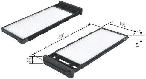 BOSCH filtras, salono oro filtras 1987435006 272747J125