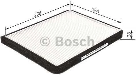 Bosch Filtras Salono Oro Filtras Hyundai Accent II Grandeur Dynasty 3.0 2.5 2.0 MF23532 911133 911134