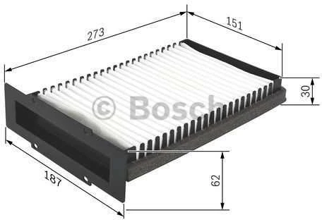 Bosch Filtras Salono Oro Filtras Land Rover Freelander I 1.8 2.0 2.5 LR012321 LR000001 LR000002