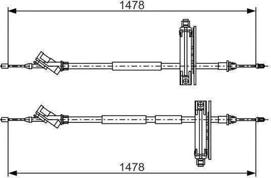 Bosch Ford Focus Rankinio Stabdžio Lynas FORD FOCUS I Mondeo 1.8 TDCi 115 1753 5010436 5010437 5010438